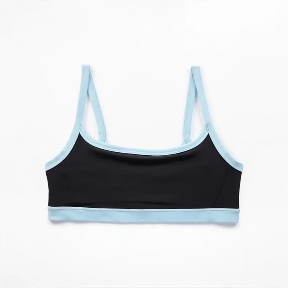 Athleta Square Neck Bra A-C NWT LARGE BLACK - Picture 5 of 7
